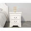 Table de chevet 2 tiroirs Temara White-1483977453