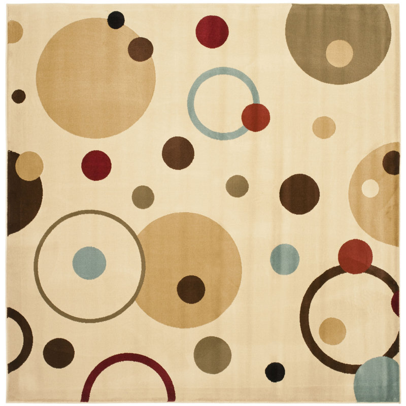 Charis Porcello Performance Geometric Rug, Square 5'3"
