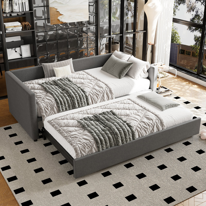 Amalio Upholstered Daybed with Trundle