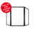 3 Panel Clear Desk Dividers