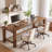 Solid Wood 2 Person Desk, 79" Extra Long Computer Desk