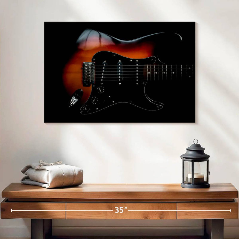 Abarca Elegant Electric Guitar, 16" H x 24" W