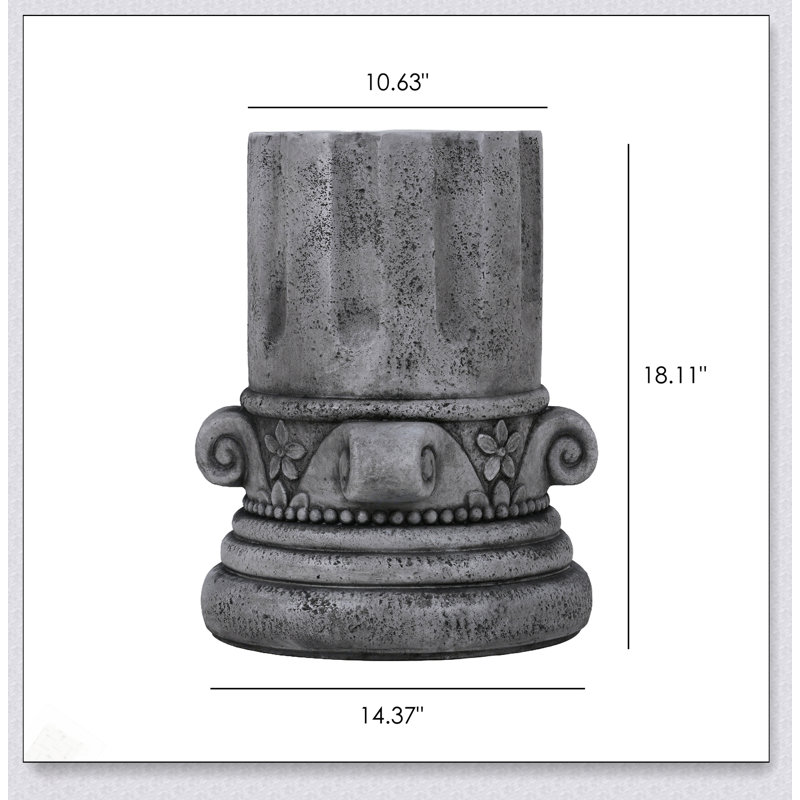 Table de bout d'extérieur pour le patio et le jardin, petite table d'appoint ronde moderne, tabouret durable et résistant aux intempéries pour une utilisation intérieure et extérieure