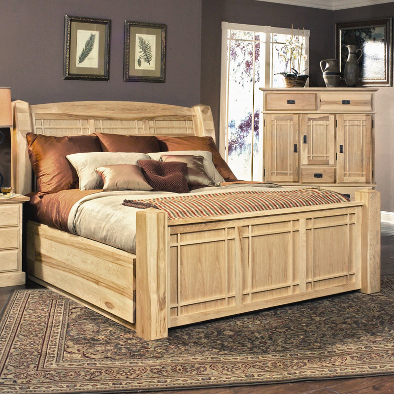 Arvilla Solid Wood Platform Storage Bed, Queen