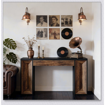 Dual-Tone Design Console Table,Sofa Table,Modern Entryway Table
