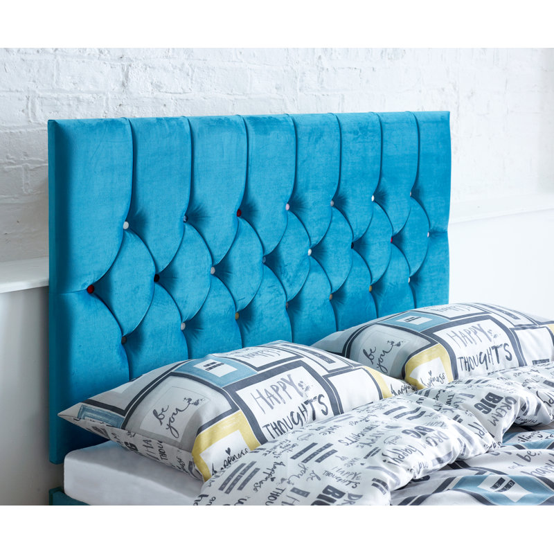 Linda Upholstered Headboard, Single (3'), Teal