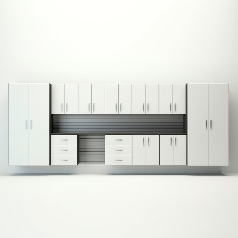 Jumbo 11 Piece Storage System, Silver/White