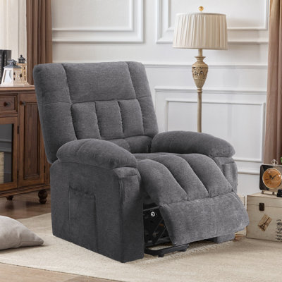 Fauteuil inclinable électrique en faux lin