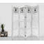 Cloison 4 panneaux pliables en bois massif l 76 po x H 84 po Shivani-215688042