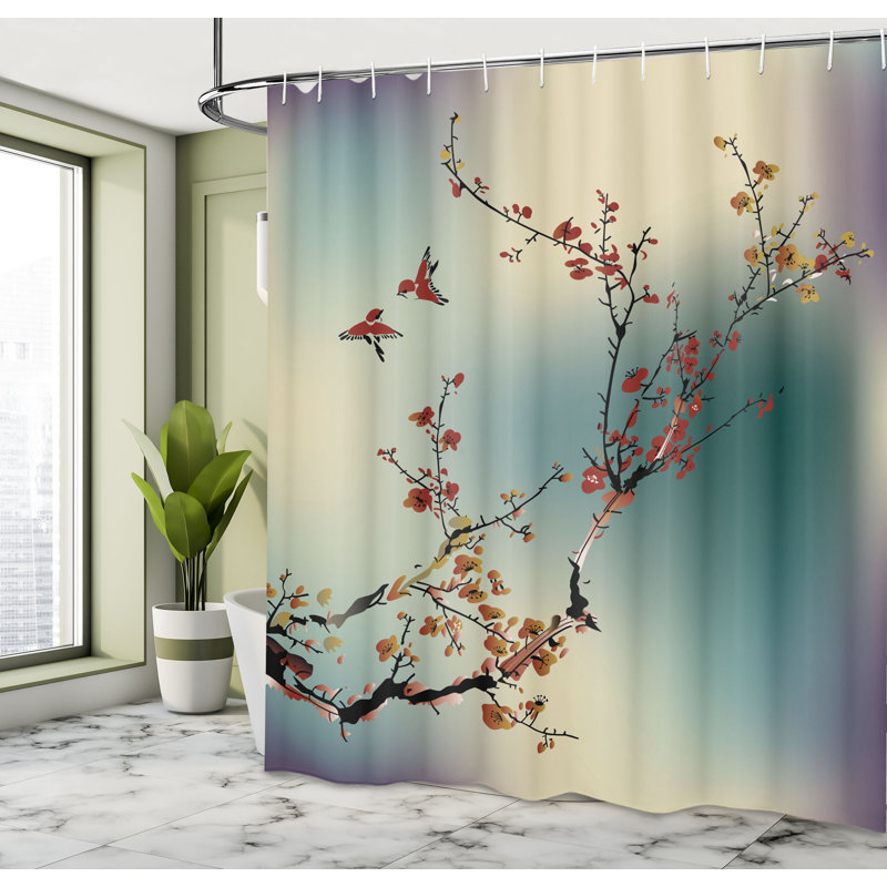 Ensemble de rideau de douche et crochets de la nature, H 75 po x l 69 po, Vert jade