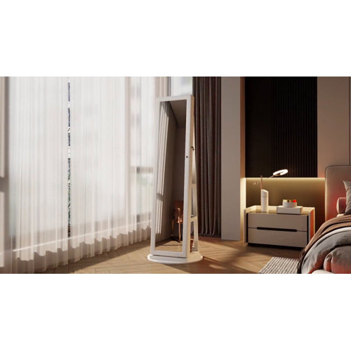 Chrisney 21.6'' Wide Jewelry Armoire with Mirror