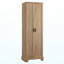 Armoire de rangement avec deux portes pour salle de bain, bureau, tablette réglable, panneau de fibres à densité moyenne, brun-992993566-992993552