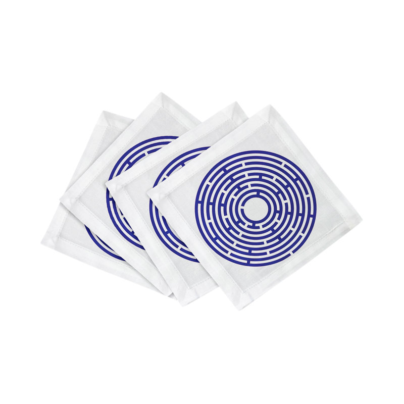 Serviette de table en satin de coton Constellations
