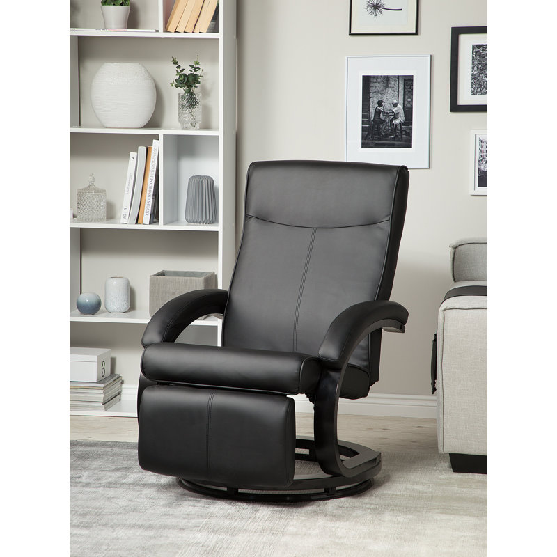 Adan 67cm Wide Glider Ergonomic Recliner, Black