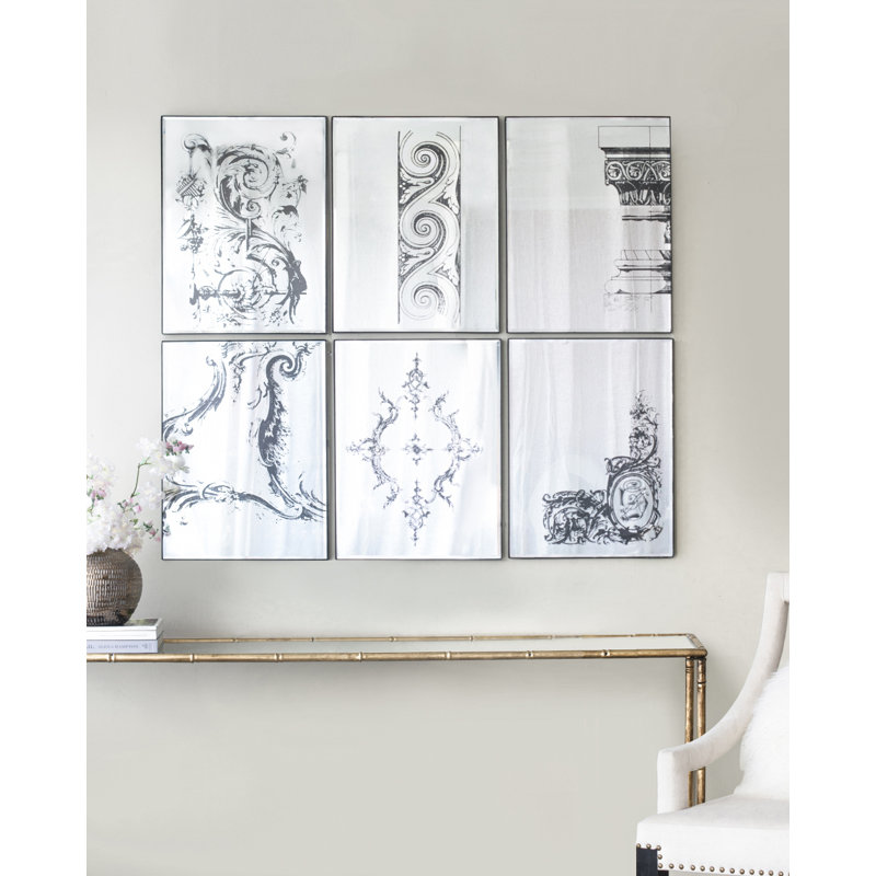 Ensemble de 6 miroirs antiques Howland
