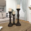 Ensemble de chandeliers de table en bois 3 pièces