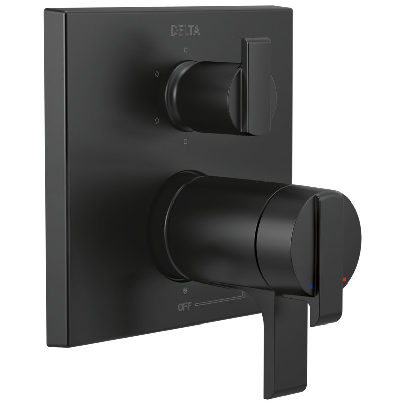 Garniture de soupape angulaire moderne TempAssure 17T avec inverseur intégré à 6 réglages