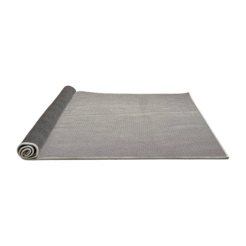 Tapis zone grise à motifs, Rond 7 pi