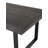 Melchior Oak Rectangular Solid Wood Top with Stainless Steel Base Dining Table
