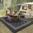 Area Rugs Outdoor Patio Rug Waterproof Modern Bordered Indoor Outdoor Throw Carpet Checkered Reversible Mat for Front Door Rv-1495628115-1495628136