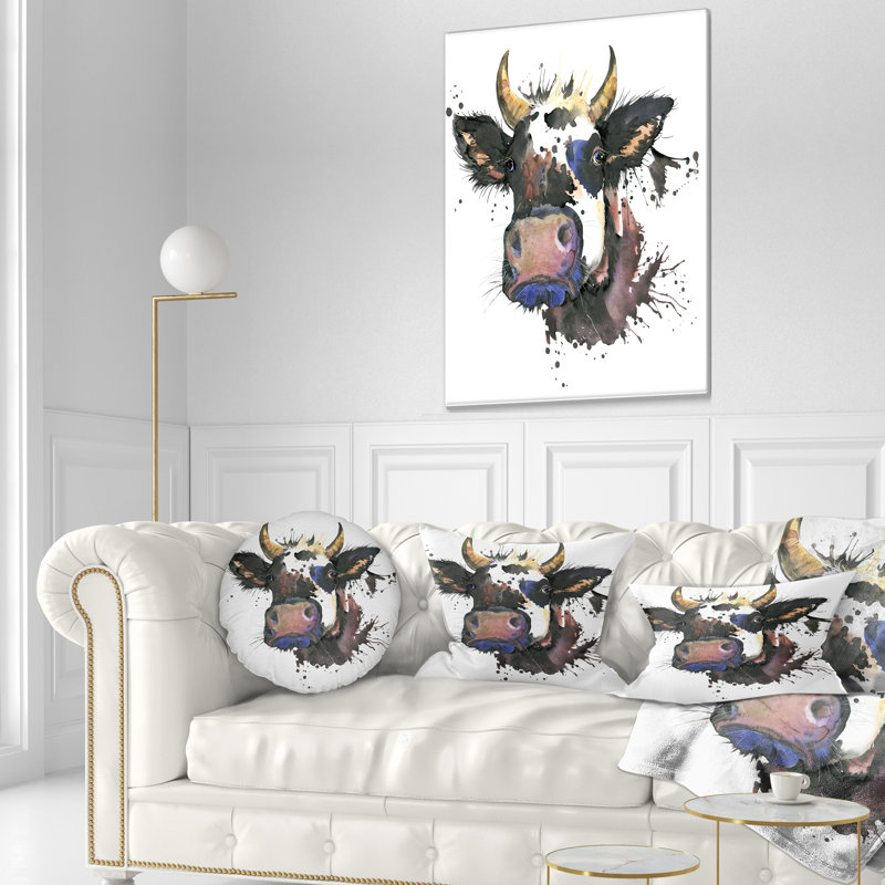 Coussin lombaire en aquarelle animal magnifique