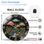 Horloge murale champignon