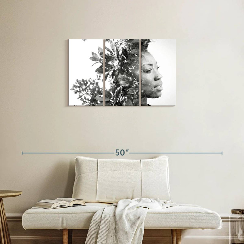 Portrait de femme Leisha, H 20 po x l 33 po