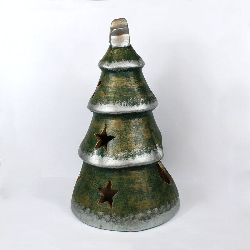 Statue de jardin arbre de Noël en céramique