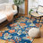 Aireen 133 Area Rug In Blue / Orange-1922409075