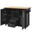 Kitchen Island With 2 Doors , 2 Drawers And Wine Rack-1081610486