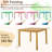 Farnsleigh Square Acacia Solid Wood Outdoor Dining Table Umbrella Hole , 36 " W 36 " D