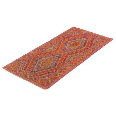 John-David One-of-a-Kind 2'11" X 5'10" New Age Runner Wool Area Rug in