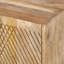 Armoire d'appoint en bois avec conception cannelée et tablette réglable pour la salle à manger ou le salon