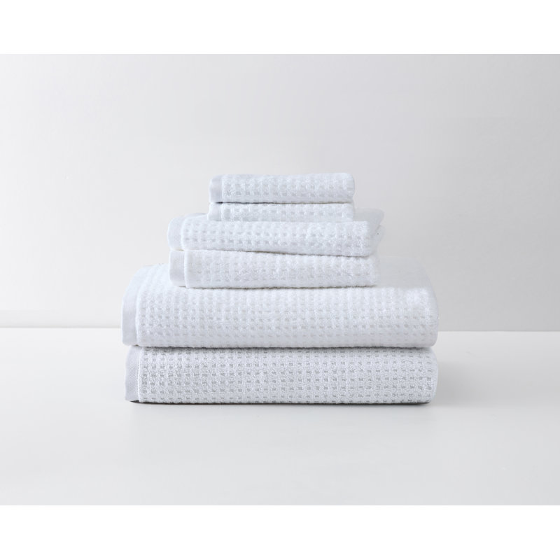 2 Piece 100% Cotton Bath Sheet Towel Set, White, 6 Pack-Piece Towel Set