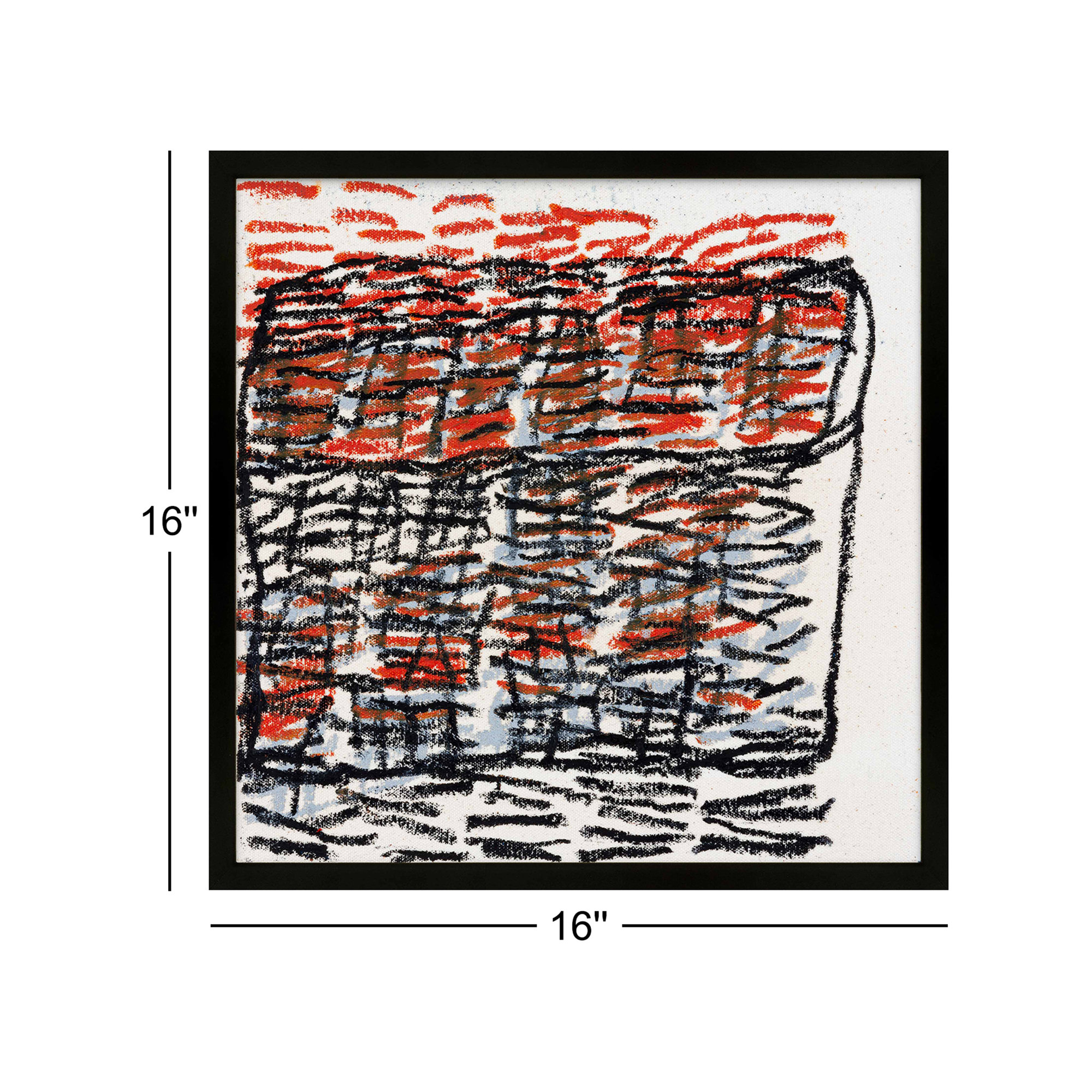 Favorite Season by Stephanie Dennis, Black, 16" H x 16" W  x 1.25" D