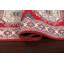 Tapis de couloir oriental géométrique rouge Kazak noué à la main 3 x 10