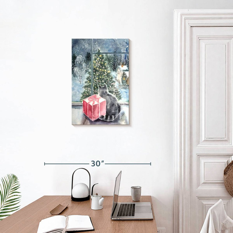 Fenêtre d'arbre de Noël Lelend, H 24 po x l 16 po