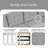 Upholstered U-Shaped Sectional Left Hand Facing-579038114