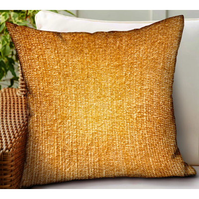 Plutus Honey 12" x 20" Lust Brown Solid Luxury Outdoor/Indoor Throw Pillow Cover & Insert