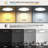 Dimmable LED Flush Mount Ceiling Light with Remote Control Night Light