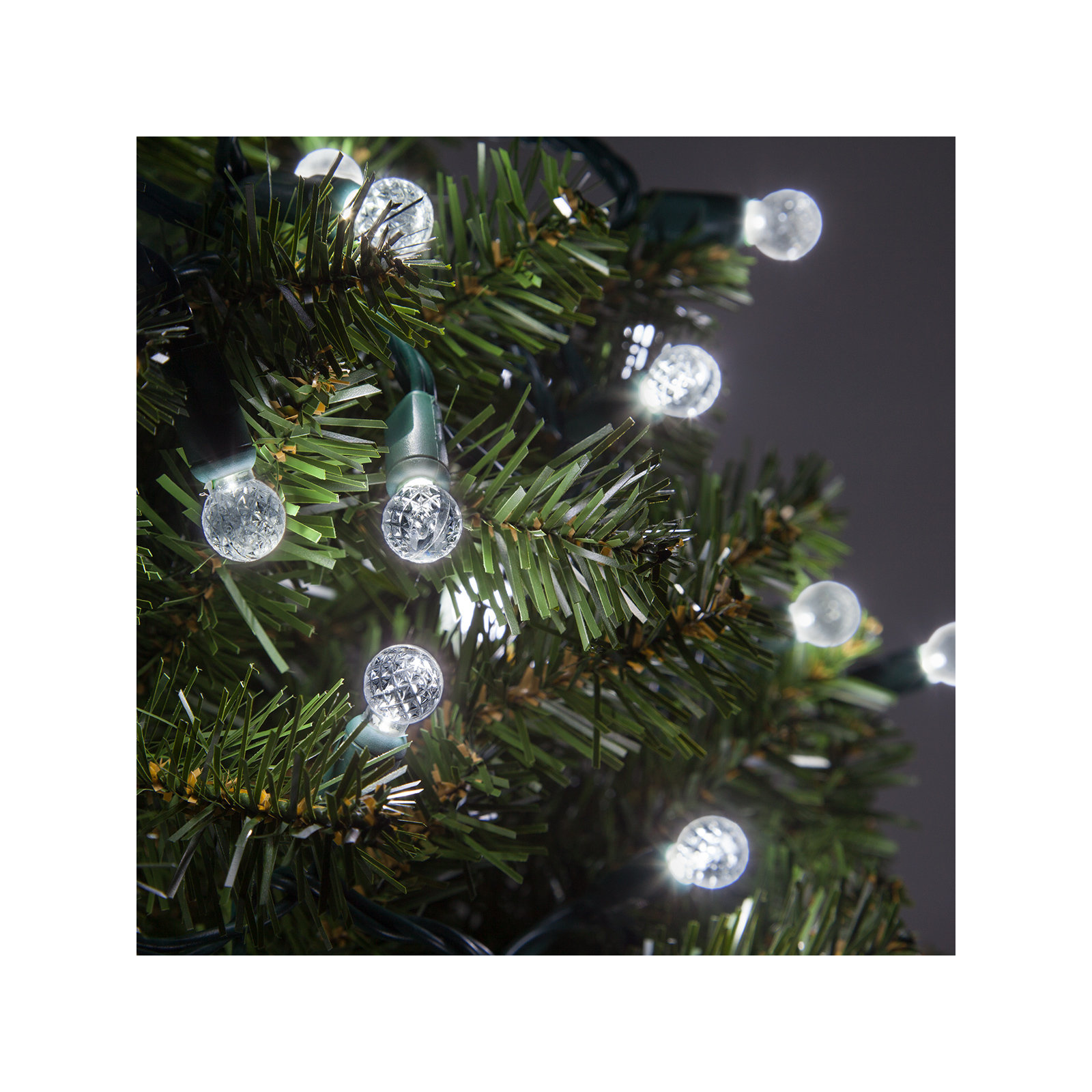 70 Light LED Mini Globe String Lights, Cool White