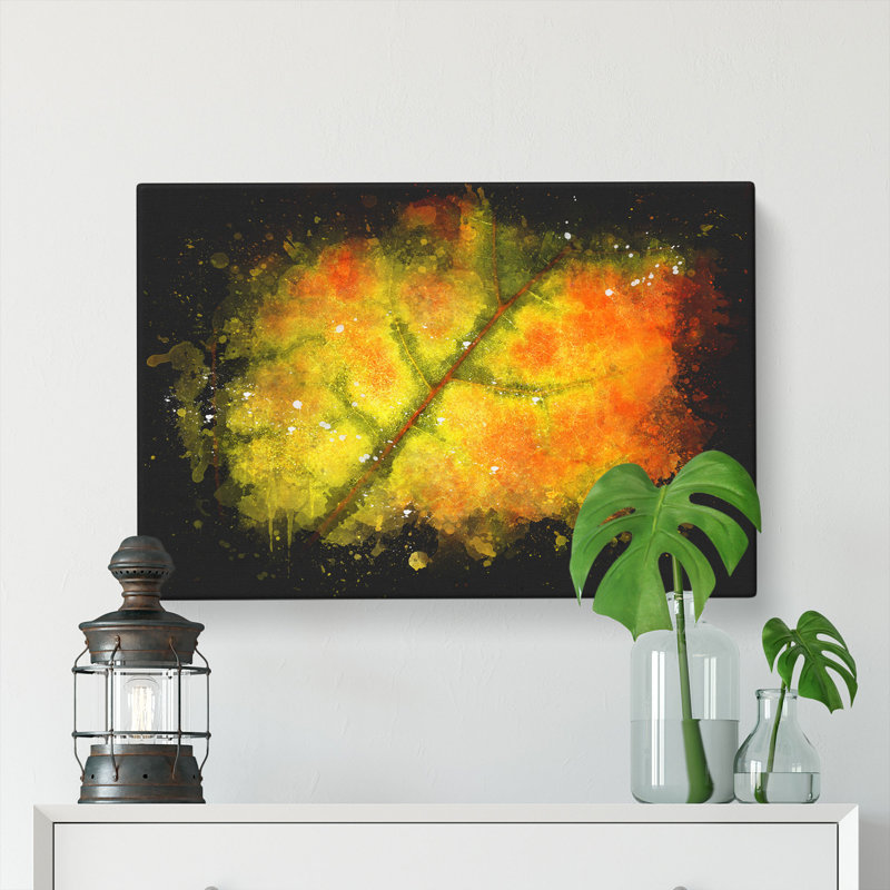 The Leaf Of A Sycamore Tree - Wrapped Canvas Print, 40cm H x 60cm W x 3cm D