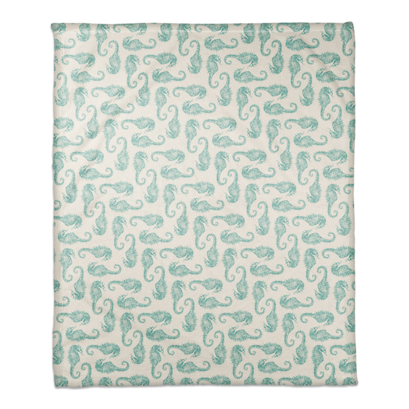 Hand Woven Throw Blanket, Teal