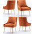 Chaise d'appoint en velours Baudel