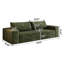 Canapé 71 po 71 po, tissu velours côtelé, sièges profonds, canapé causeuse confortable, sans assemblage, 1 pièce pour salon, chambre à coucher, salle de conférence, appartement, canapés à compression