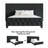 Queen Size Wall Bed Charcoal Grey Linen-1346046673-1346046674