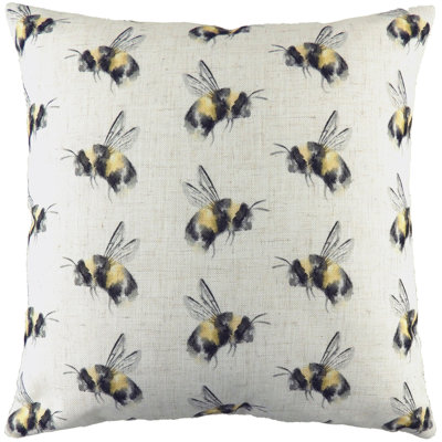 Miky Abstract White Square Throw Cushion