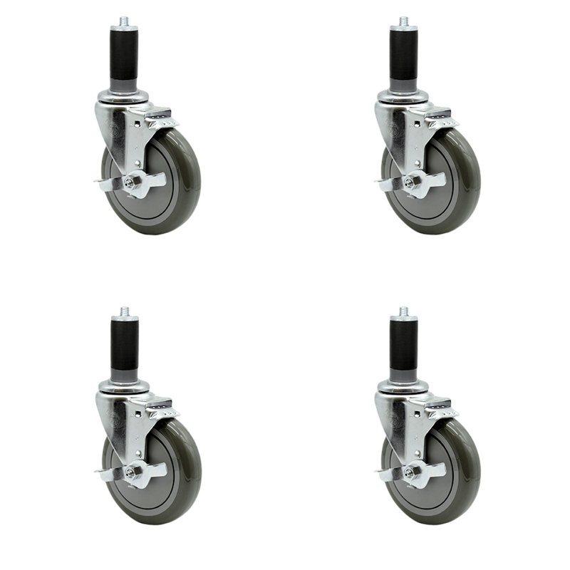 Polyurethane Caster, Gray