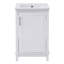 Petit meuble-lavabo moderne avec lavabo en céramique-247768624