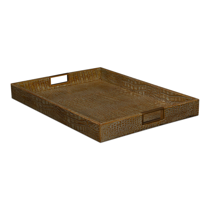 Shagreen Tray, Green